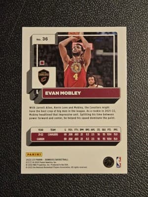 2022-23 Donruss #36 Evan Mobley Holo Laser Green - Thumbnail 2