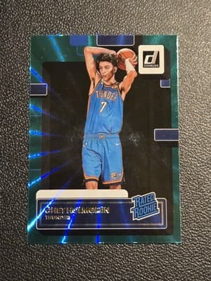 2022-23 Donruss #202 Chet Holmgren Holo Laser Green - Image 1