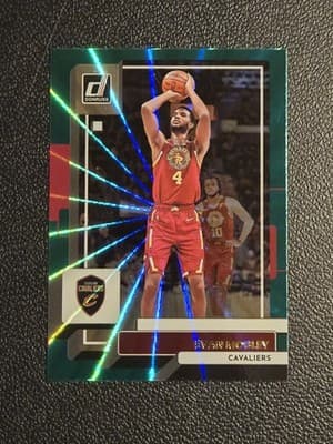2022-23 Donruss #36 Evan Mobley Holo Laser Green - Image 1