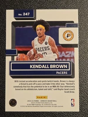 2022-23 Donruss #247 Kendall Brown - Thumbnail 2