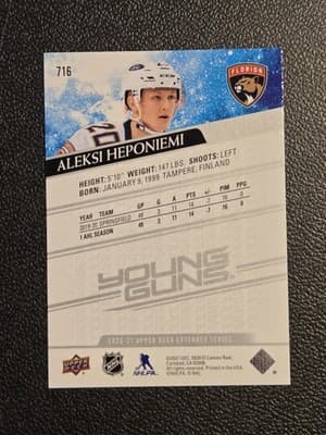 2020-21 Upper Deck #716 Aleksi Heponiemi - Thumbnail 2