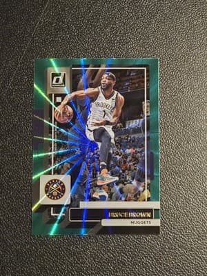 2022-23 Donruss #200 Bruce Brown Holo Laser Green - Image 1