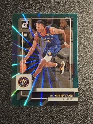 2022-23 Donruss #93 Bones Hyland Holo Laser Green - Image 1