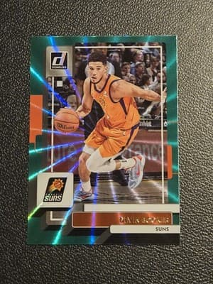 2022-23 Donruss #132 Devin Booker Holo Laser Green - Image 1