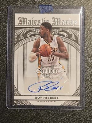 2014-15 Panini Excalibur #7 Roy Hibbert Majestic Marks - Image 1
