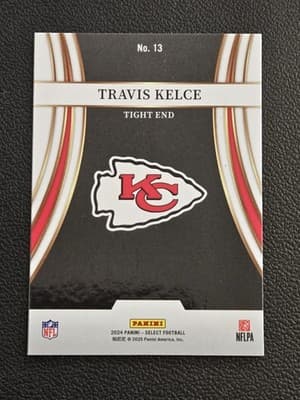 2024 Panini Select #13 Travis Kelce Turbocharged Prizm - Thumbnail 2
