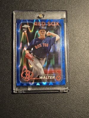 2024 Topps Chrome #254 Brandon Walter Blue Raywave Refractors #/150 - Image 1