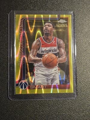 2025-26 Topps Chrome #224 Marcus Smart Yellow RayWave Refractor #/275 - Image 1