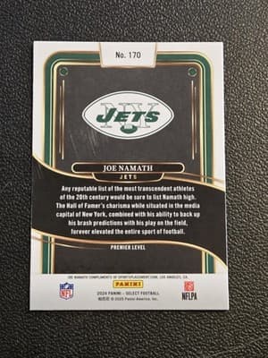 2024 Panini Select #170 Joe Namath - Thumbnail 2