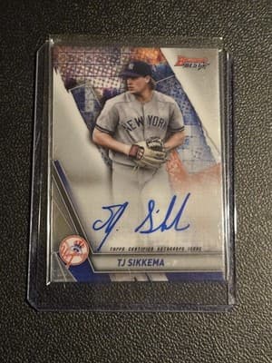 2019 Bowman's Best #B19-TJS T.J. Sikkema Best of 2019 Autographs - Image 1