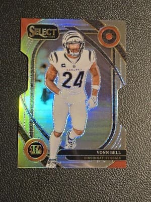2024 Panini Select #265 Vonn Bell Silver Prizm Die Cut - Image 1