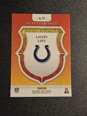 2024 Panini Select #15 Laiatu Latu Select Certified Rookies - Thumbnail 2