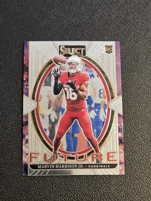 2024 Panini Select - Select Future Prizm #6 Marvin Harrison Jr. - Image 1