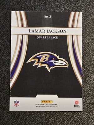 2024 Panini Select - Turbocharged #3 Lamar Jackson - Thumbnail 2