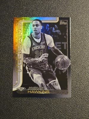 2025-26 Topps #194 Jordan Hawkins Blackout - Image 1