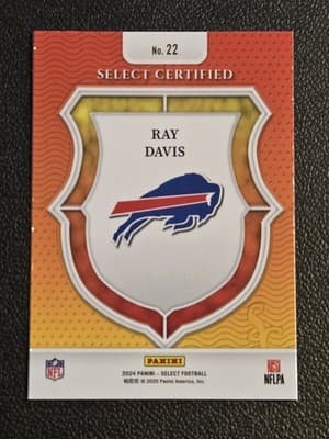 2024 Panini Select - Select Certified Rookies Prizm #22 Ray Davis - Thumbnail 2