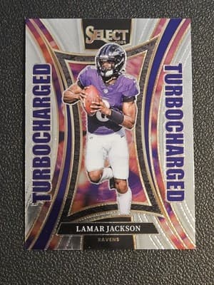 2024 Panini Select - Turbocharged #3 Lamar Jackson - Image 1