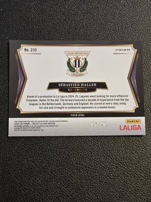 2024-25 Panini Select La Liga #210 Sebastien Haller Jade Dragon Scale #/28 - Thumbnail 2