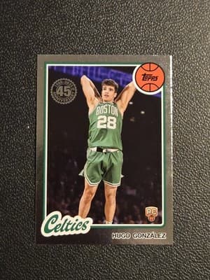 2025-26 Topps #80BK-100 Hugo González 1980-81 Topps Basketball - Image 1