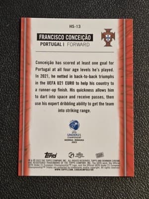 2022 Bowman Chrome Road to UEFA Euros Francisco Conceicao Home Strip Hopefuls - Thumbnail 2