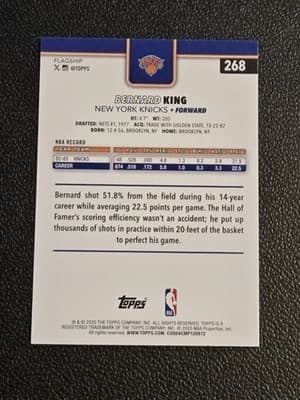 2025-26 Topps #268 Bernard King - Thumbnail 2