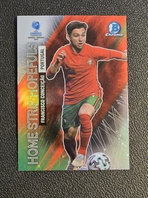 2022 Bowman Chrome Road to UEFA Euros Francisco Conceicao Home Strip Hopefuls - Image 1
