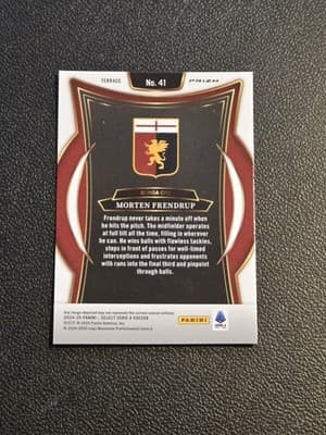 2024-25 Panini Select Serie A #41 Morten Frendrup Red - Thumbnail 2