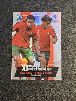 2022 Bowman Chrome Road to UEFA U21 Euros T.Tomas G.Borges XInevitables - Image 1