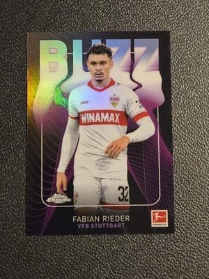 2024-25 Topps Chrome Bundesliga #BU-8 Fabian Rieder Buzz - Image 1
