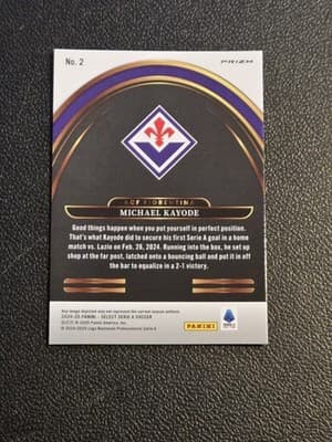 2024-25 Panini Select Serie A #2 Michael Kayode Select Future - Thumbnail 2