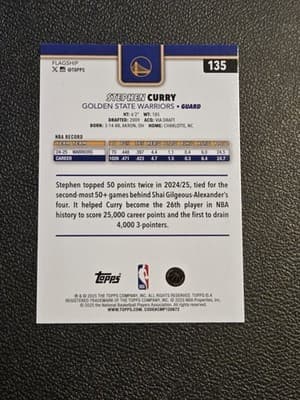 2025-26 Topps #135 Stephen Curry - Thumbnail 2