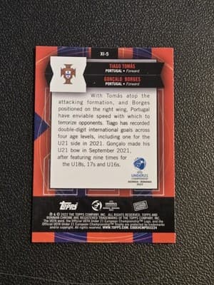 2022 Bowman Chrome Road to UEFA U21 Euros T.Tomas G.Borges XInevitables - Thumbnail 2