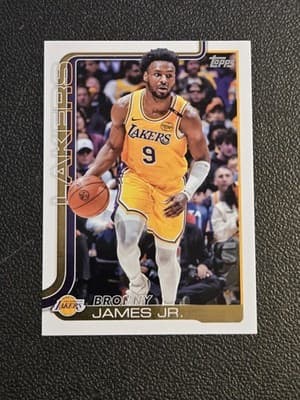 2025-26 Topps #152 Bronny James Jr. - Image 1