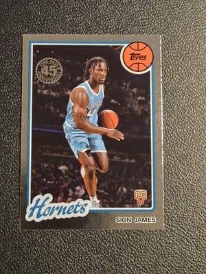 2025-26 Topps #80BK-76 Sion James 1980-81 Topps Basketball - Image 1