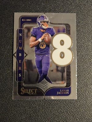 2024 Panini Select - Select Numbers #11 Lamar Jackson - Image 1