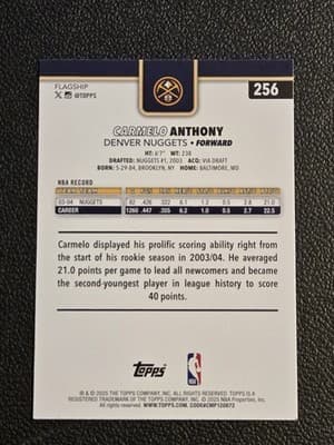 2025-26 Topps #256 Carmelo Anthony - Thumbnail 2