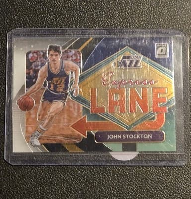 2020-21 Donruss Optic #2 John Stockton Express Lane - Image 1