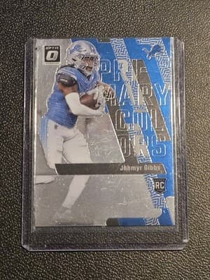 2023 Donruss Optic #9 Jahmyr Gibbs Primary Colors - Image 1