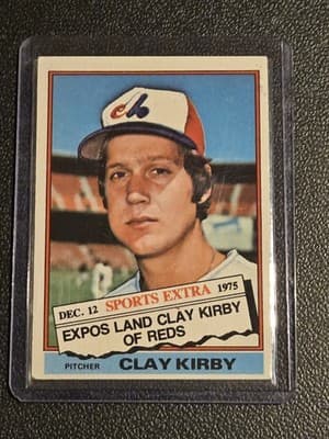 1976 Topps #579T Clay Kirby Traded - Image 1