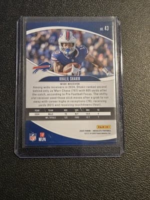 2025 Panini Absolute #43 Khalil Shakir Blue Diamonds #/425 - Thumbnail 2