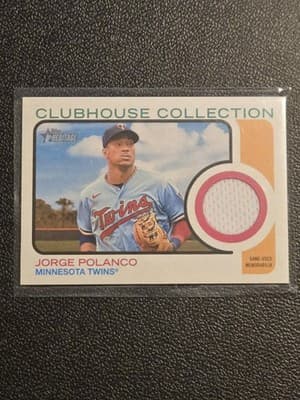 2022 Topps Heritage Jorge Polanco Clubhouse Collection Relics High Number - Image 1
