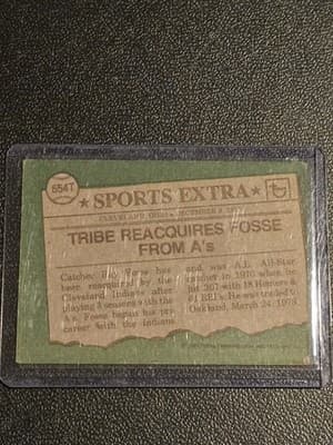 1976 Topps #554T Ray Fosse Traded - Thumbnail 2