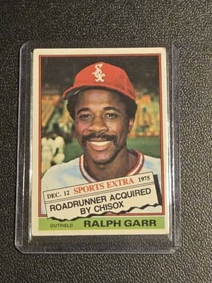 1976 Topps #410T Ralph Garr Traded - Image 1