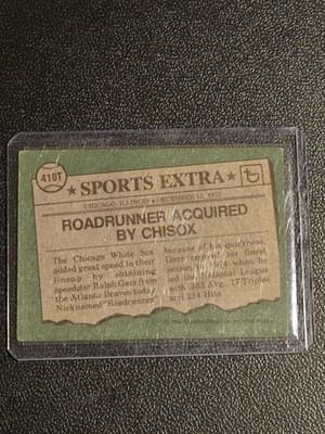 1976 Topps #410T Ralph Garr Traded - Thumbnail 2