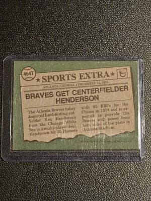 1976 Topps #464T Ken Henderson Traded - Thumbnail 2