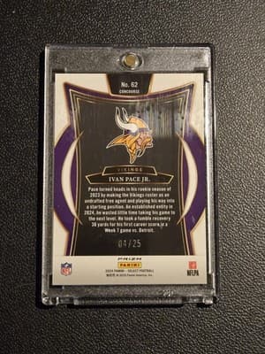 2024 Panini Select #62 Ivan Pace Jr. Tie-Dye Prizm #/25 - Thumbnail 2