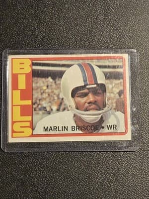 1972 Topps #30 Marlin Briscoe - Image 1