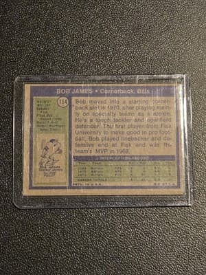 1972 Topps #114 Bob James - Thumbnail 2