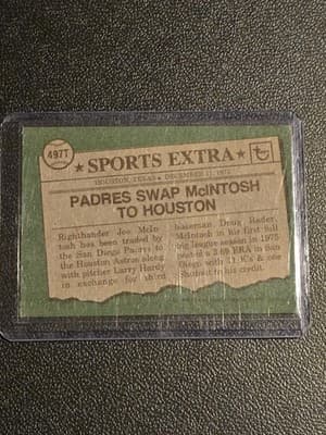 1976 Topps #497T Joe McIntosh Traded - Thumbnail 2