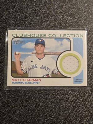 2022 Topps Heritage Matt Chapman Clubhouse Collection Relics High Number - Image 1